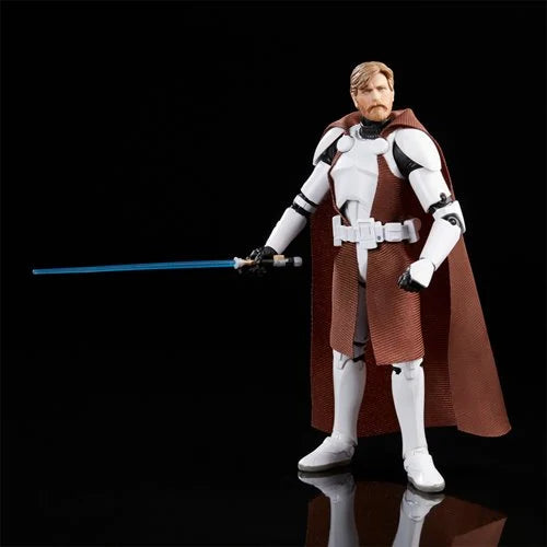 Star Wars The Black Series Clone Commander Obi-Wan Kenobi 6-Inch Action Figure by Hasbro – Premium Collectible Figure for Fans & Collectors