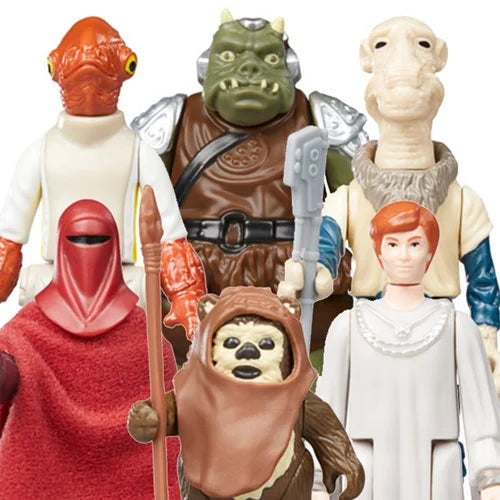 Star Wars The Retro Collection Return of the Jedi 3.75" Action Figures Set of 6 – Exclusive Vintage Edition by Hasbro