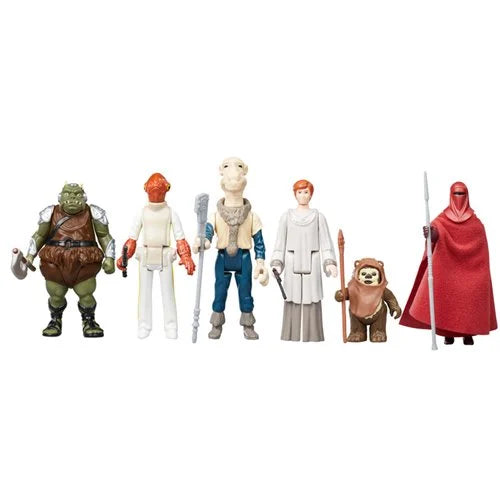 Star Wars The Retro Collection Return of the Jedi 3.75" Action Figures Set of 6 – Exclusive Vintage Edition by Hasbro