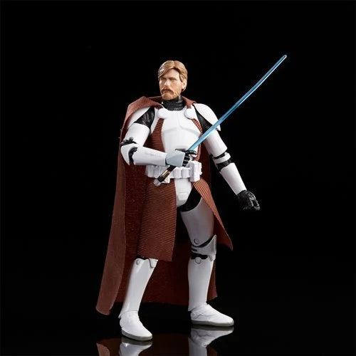 Star Wars The Black Series Clone Commander Obi-Wan Kenobi 6-Inch Action Figure by Hasbro – Premium Collectible Figure for Fans & Collectors
