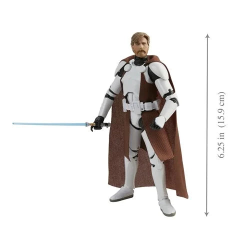 Star Wars The Black Series Clone Commander Obi-Wan Kenobi 6-Inch Action Figure by Hasbro – Premium Collectible Figure for Fans & Collectors