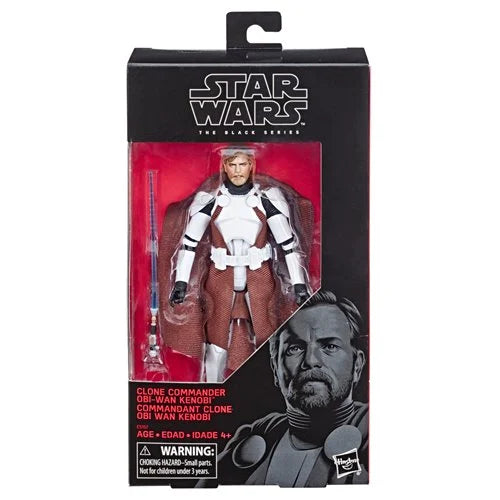 Star Wars The Black Series Clone Commander Obi-Wan Kenobi 6-Inch Action Figure by Hasbro – Premium Collectible Figure for Fans & Collectors