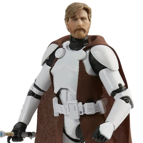 Star Wars The Black Series Clone Commander Obi-Wan Kenobi 6-Inch Action Figure by Hasbro – Premium Collectible Figure for Fans & Collectors