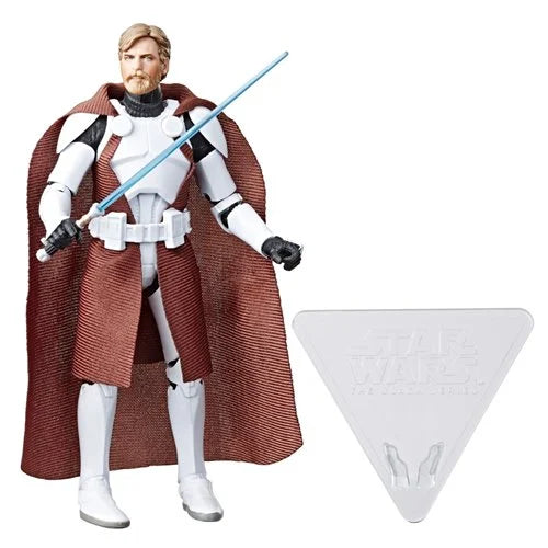 Star Wars The Black Series Clone Commander Obi-Wan Kenobi 6-Inch Action Figure by Hasbro – Premium Collectible Figure for Fans & Collectors