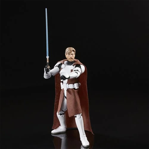 Star Wars The Black Series Clone Commander Obi-Wan Kenobi 6-Inch Action Figure by Hasbro – Premium Collectible Figure for Fans & Collectors