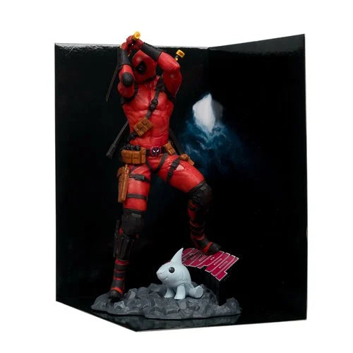 Marvel Deadpool #1 1:10 Scale Posed Figure with Scene – Collectible Statue (7.25 Inches, Ages 14+)