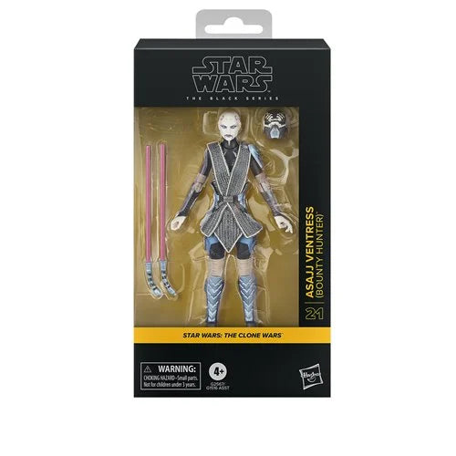 Star Wars Black Series Asajj Ventress 6-Inch Action Figure – Collectible Lightsaber Figure for Fans USA