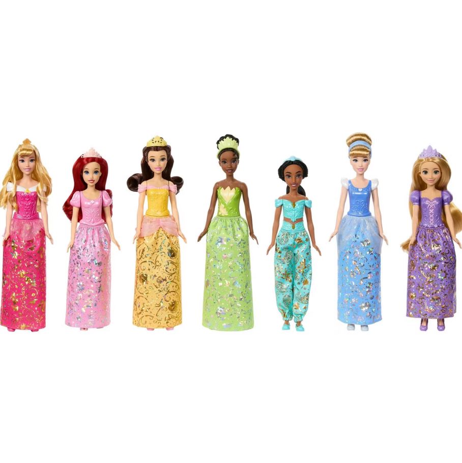 Disney Princess Dolls 7-Pack – Story Sparkle Set
