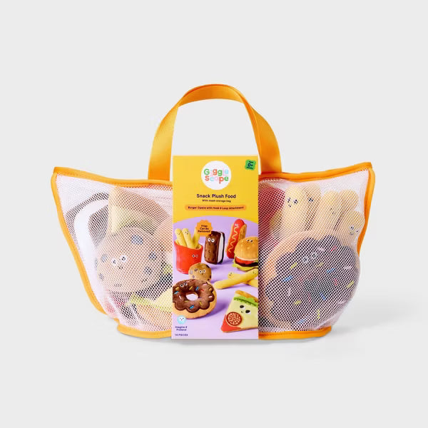 Gigglescape Plush Food Set – Soft Pretend Play Toy