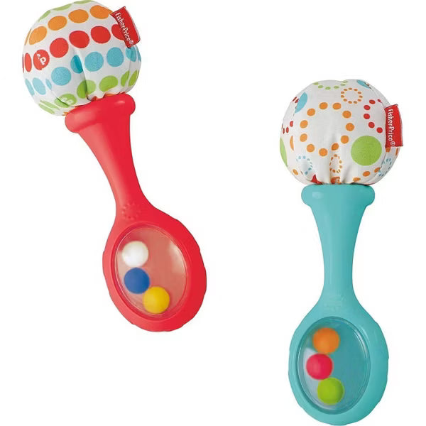 Fisher-Price Tambourine & Maracas Set – Baby Music Toy