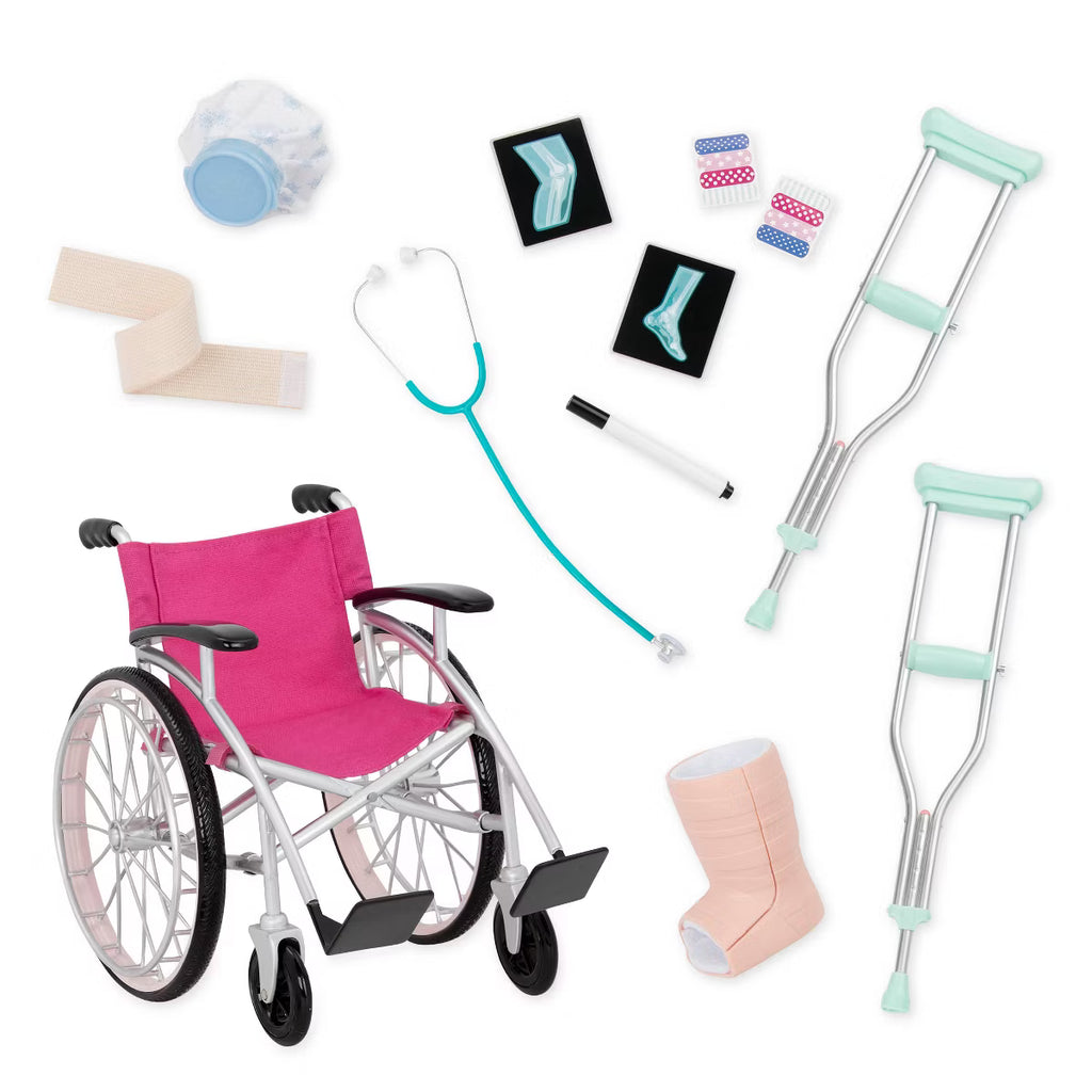 Our Generation Doll Wheelchair Set – Heals on Wheels