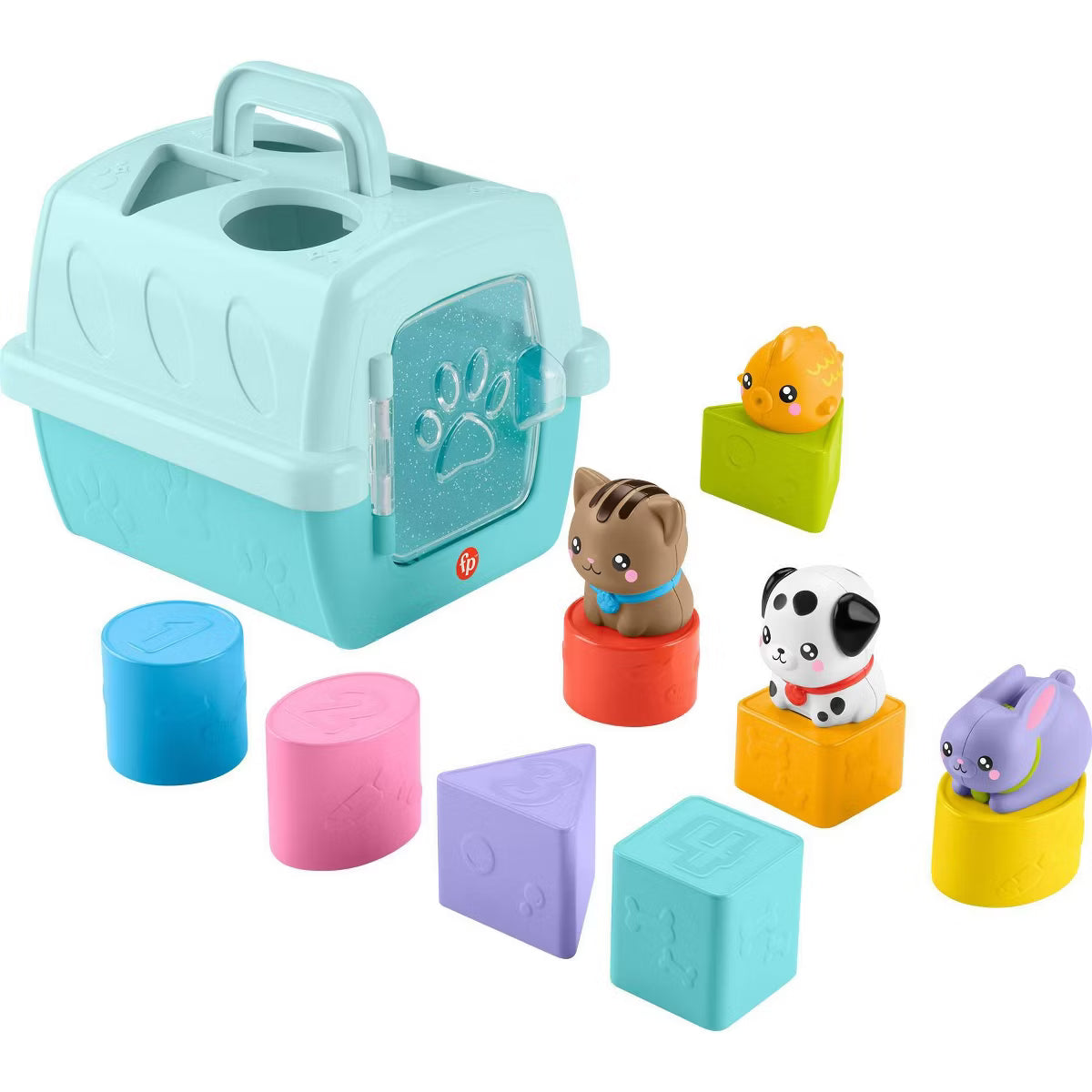 Fisher-Price Busy Blocks Pet Carrier – Shape Sorter Toy
