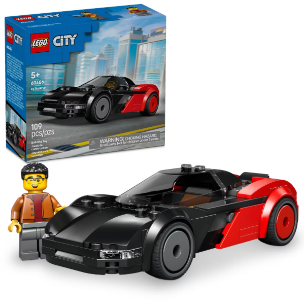 LEGO City EV Supercar – Building Set