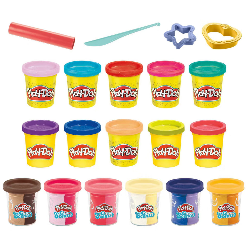 Play-Doh Sparkle & Scents Pack – 16pc Dough Set