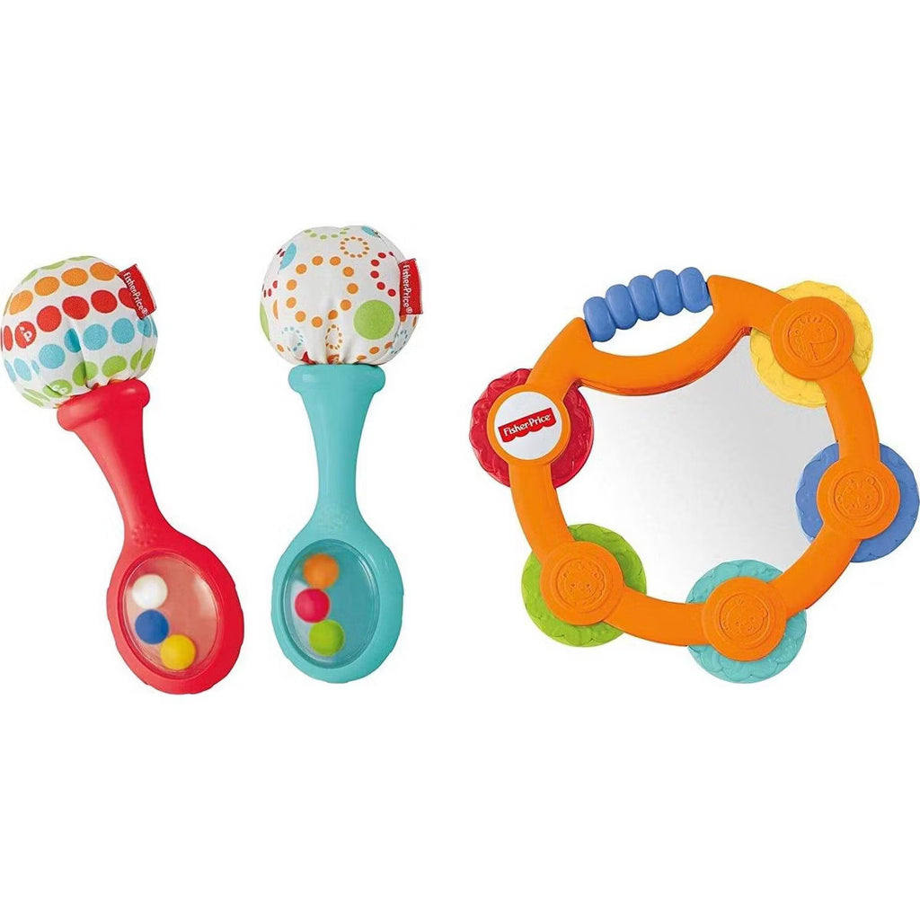 Fisher-Price Tambourine & Maracas Set – Baby Music Toy