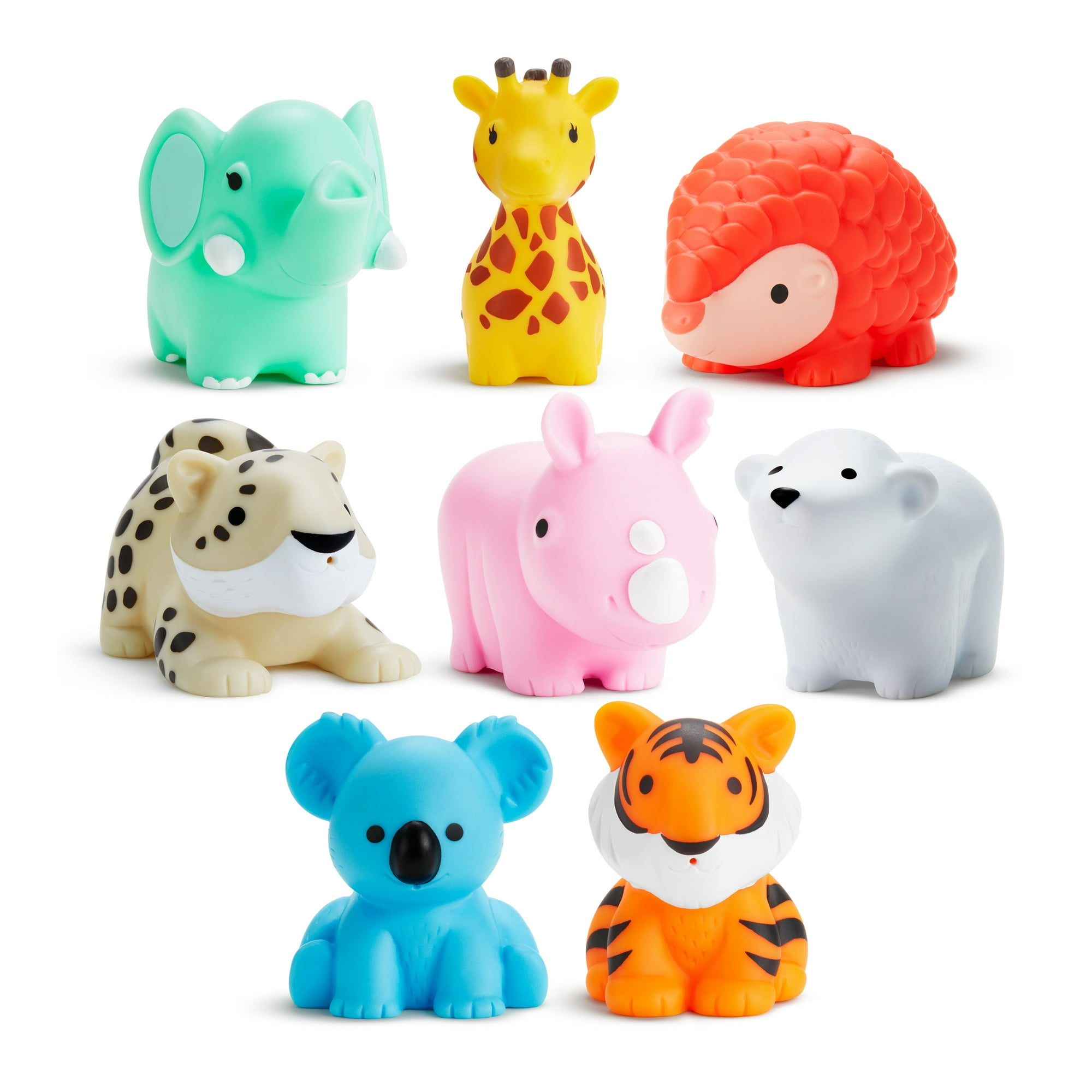 Munchkin Wild Animal Bath Toy Squirts - 8 Pack for Babies & Toddlers