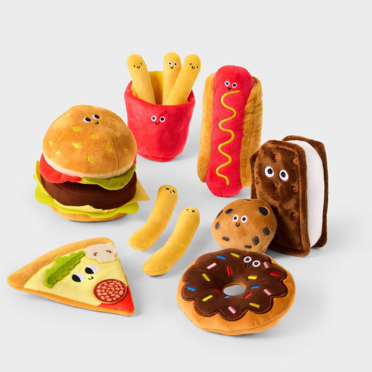 Gigglescape Plush Food Set – Soft Pretend Play Toy