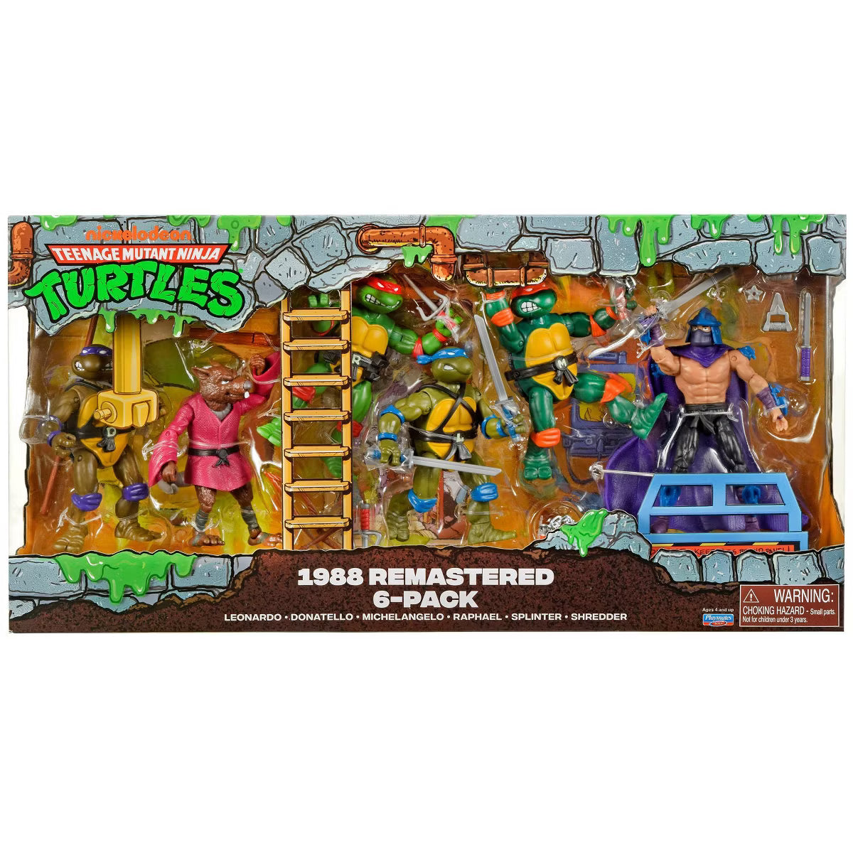 TMNT Classic 4” Figure Set – 6-Pack Bundle