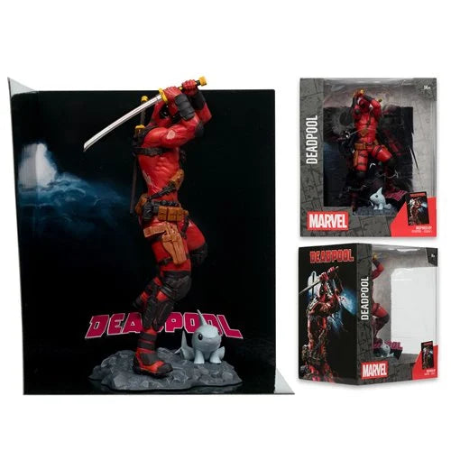 Marvel Deadpool #1 1:10 Scale Posed Figure with Scene – Collectible Statue (7.25 Inches, Ages 14+)