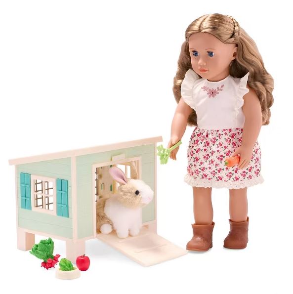 Our Generation Bunny Hutch Set – Doll Pet Playset