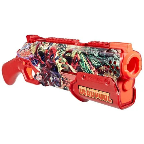 Nerf Rival Marvel Deadpool Blaster – Pump Action, 90 FPS, 16 Accu-Rounds, Ages 14+ | Official Hasbro Collectible