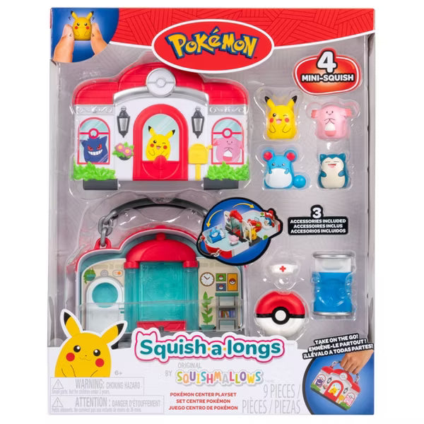 Squish-a-longs Pokémon Playset – Pikachu Mini Figure Set