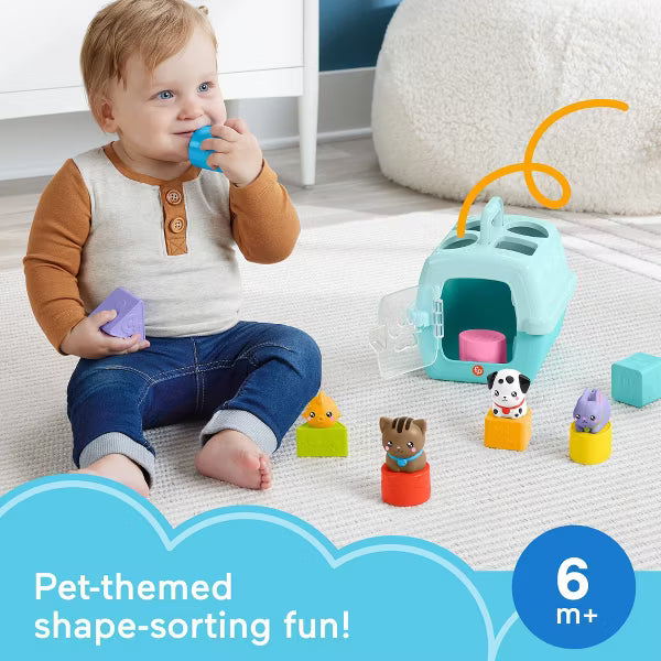 Fisher-Price Busy Blocks Pet Carrier – Shape Sorter Toy