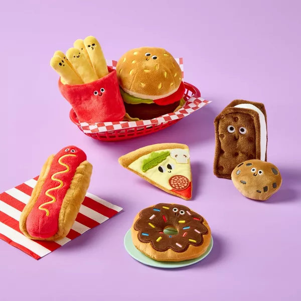 Gigglescape Plush Food Set – Soft Pretend Play Toy