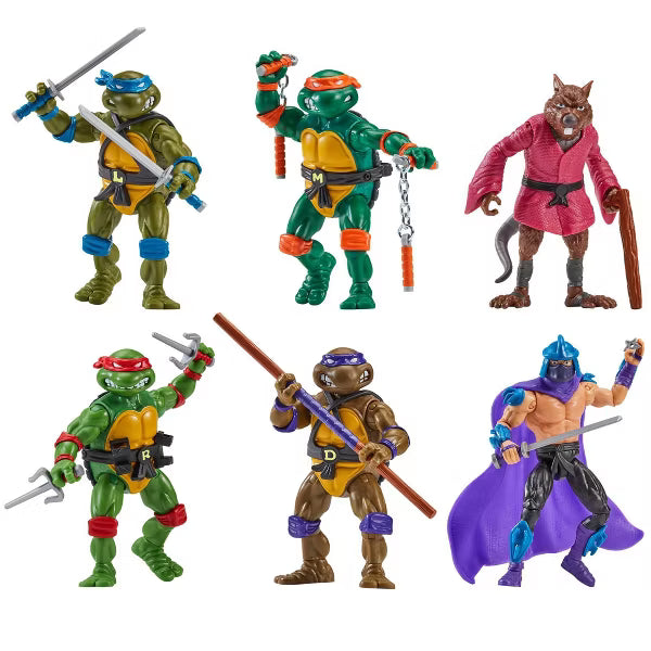 TMNT Classic 4” Figure Set – 6-Pack Bundle