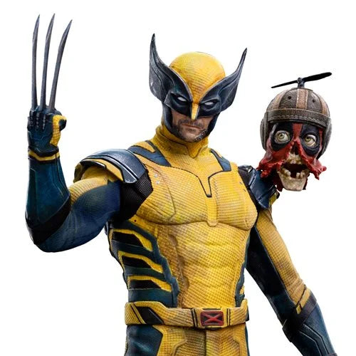Deadpool & Wolverine Wolverine 1:10 Art Scale Limited Edition Statue with Headpool – Collectible Marvel Statue for Fans (Ages 14+)