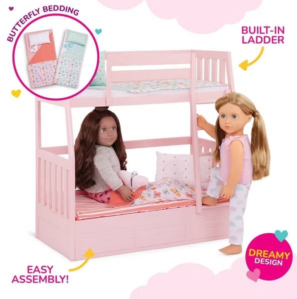 Our Generation Bunk Bed Set – Doll Furniture