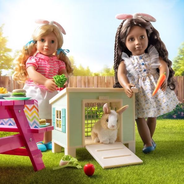Our Generation Bunny Hutch Set – Doll Pet Playset