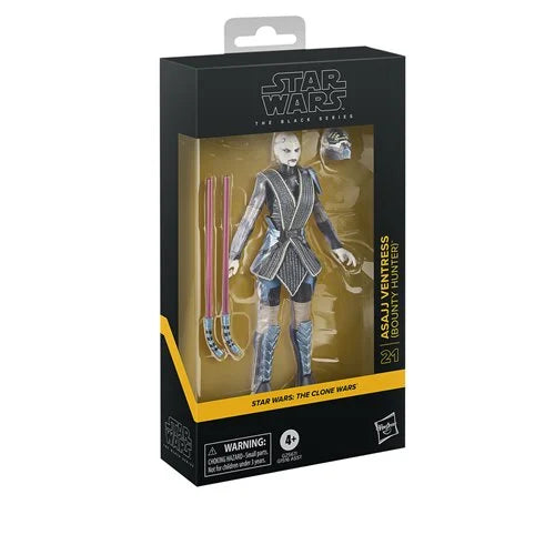 Star Wars Black Series Asajj Ventress 6-Inch Action Figure – Collectible Lightsaber Figure for Fans USA