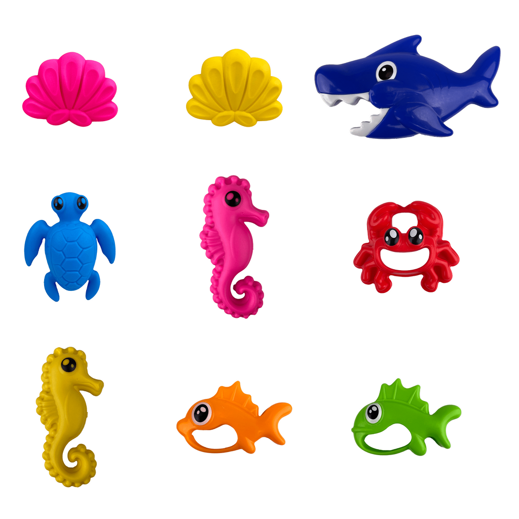 Play Day Fish & Catch 12-Piece Pool & Bath Toy Set for Kids 3+