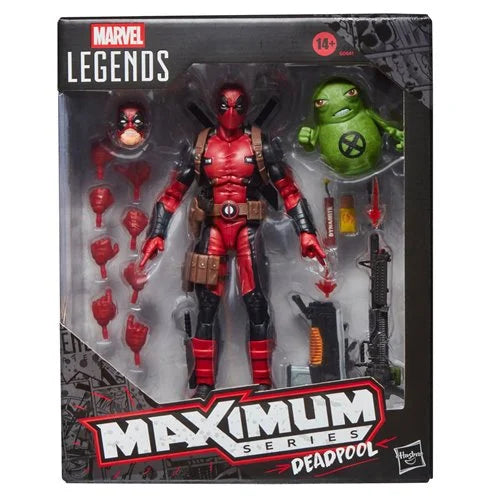 Marvel Legends Maximum Series Deadpool 6-Inch Action Figure Collectible Toy – 24 Accessories – Hasbro Marvel X-Men Figure