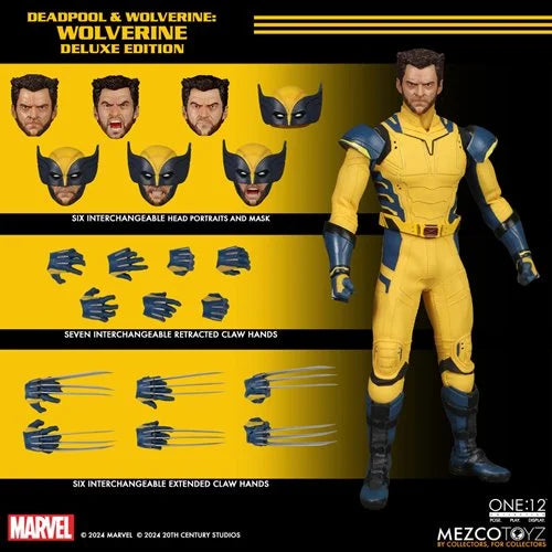 Deadpool & Wolverine: Wolverine DX One:12 Collective Action Figure – Deluxe Edition | Hugh Jackman Marvel Collectible Toy (17cm)