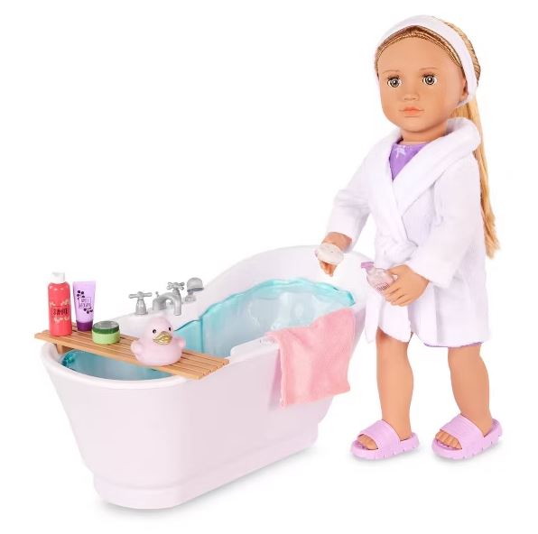 Our Generation Bathtub Set – Doll Bath Playset