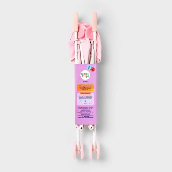 Gigglescape Doll Stroller – Pink Dot Bear
