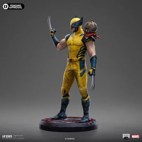 Deadpool & Wolverine Wolverine 1:10 Art Scale Limited Edition Statue with Headpool – Collectible Marvel Statue for Fans (Ages 14+)