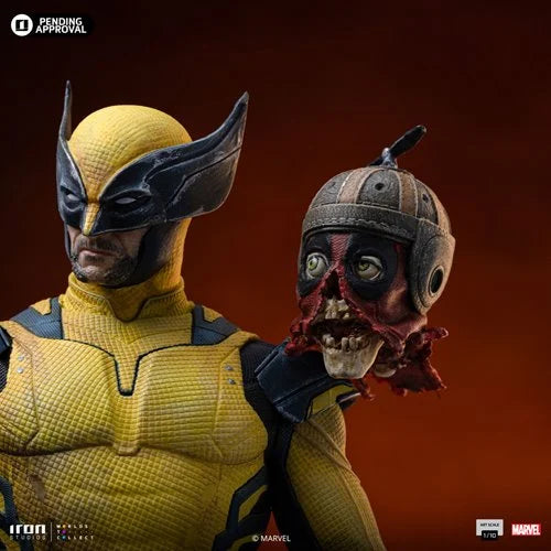 Deadpool & Wolverine Wolverine 1:10 Art Scale Limited Edition Statue with Headpool – Collectible Marvel Statue for Fans (Ages 14+)
