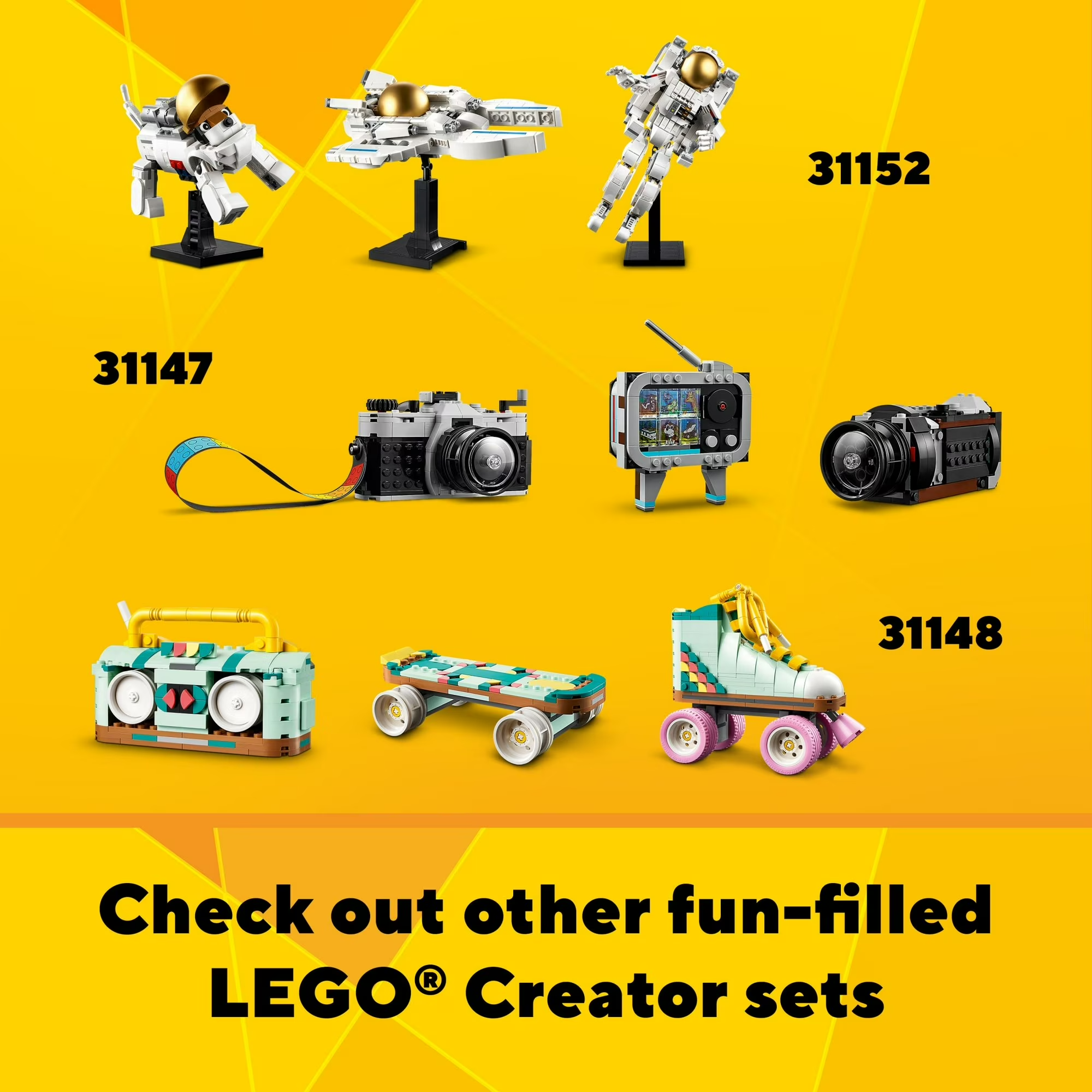 LEGO Creator 3-in-1 Flower Set - Watering Can, Boots & Birds Toy for Kids 8+