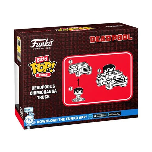 Deadpool and Chimichanga Truck Funko Bitty Pop! Ride – Collectible Mini Figure