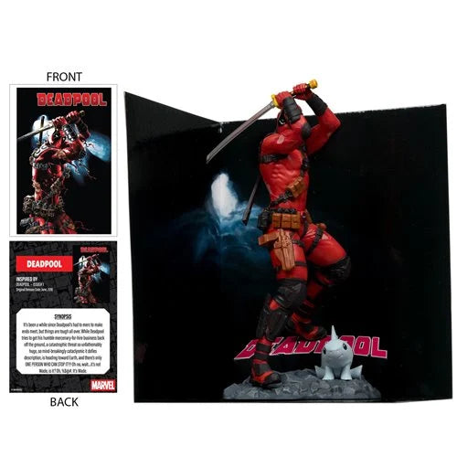 Marvel Deadpool #1 1:10 Scale Posed Figure with Scene – Collectible Statue (7.25 Inches, Ages 14+)