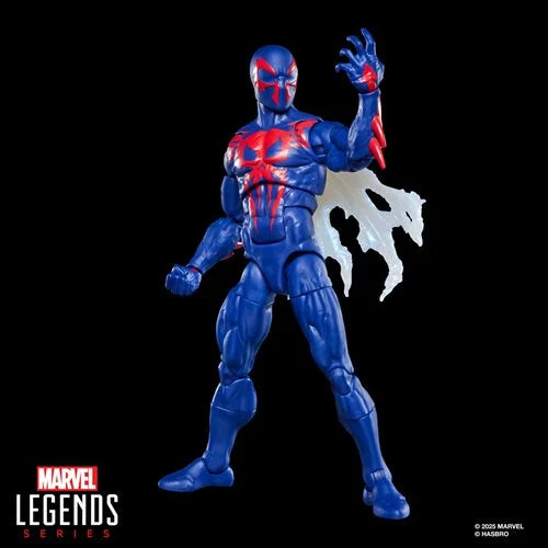 Marvel Legends Spider-Man 2099 action figure in dynamic pose 6-inch collectible