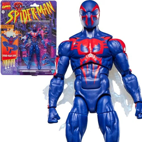 Close-up of Spider-Man 2099 tattered cape from Hasbro Marvel Legends Retro Series
