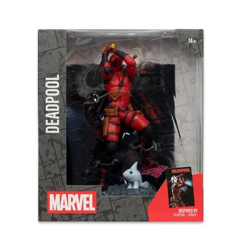 Marvel Deadpool #1 1:10 Scale Posed Figure with Scene – Collectible Statue (7.25 Inches, Ages 14+)