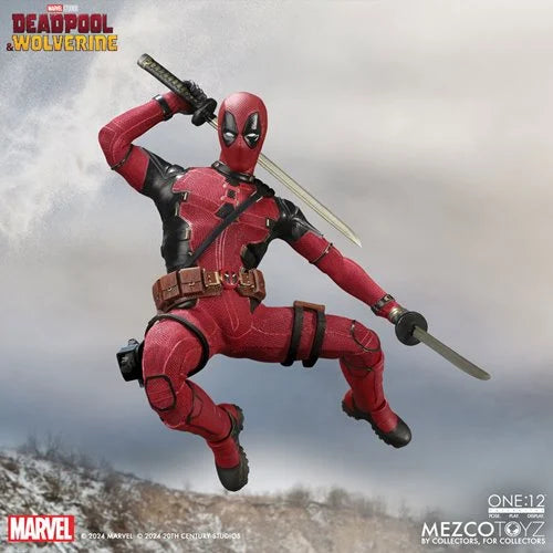 6.5-inch Deadpool action figure with magnet eyes and weapons