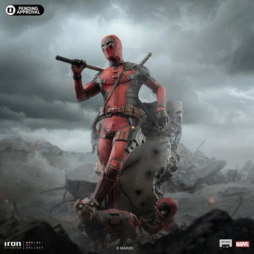 Detailed Deadpool 1:10 scale figure by Iron Studios at 3 Musks Toys