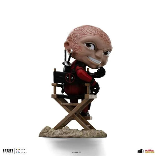 Deadpool Unmasked MiniCo Vinyl Figure in action pose – Marvel anti-hero collectible