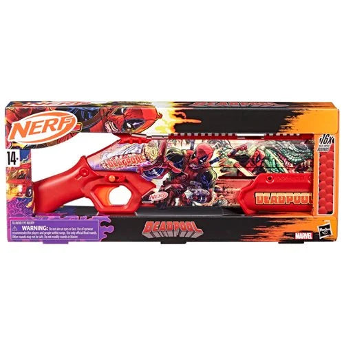 Nerf Rival Marvel Deadpool Blaster – Pump Action, 90 FPS, 16 Accu-Rounds, Ages 14+ | Official Hasbro Collectible